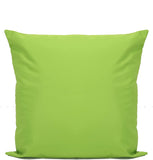 Pack of 2 Water Resistant Outdoor Hollowfibre Filled Waterproof Garden Furniture Decorative Cushion Covers for Sofa Chair Couch Bedroom 18x18 inch (Green, 2, 18" x 18" (45 x 45 cm))