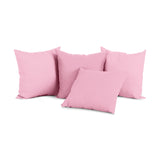 Sapphire Collection Water Resistant Cushions-Garden Furniture Seat Cushion Throw Pillow Shredded Foam Filled for Garden Sofa Livingroom Chair Bedroom Tent Park Patio (4, Pink, 18"x18" Inch/45x45cm)