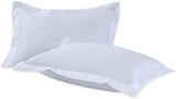 Sapphire Collection 800 Thread Count Pure Egyptian Cotton Super Soft Hotel Quality White Oxford Pair Of Pillowcase