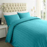 Sapphire Collection 100% Egyptian Cotton Stripe TC400 Duvet Cover Set